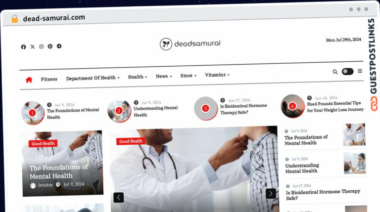 Publish Guest Post on dead-samurai.com