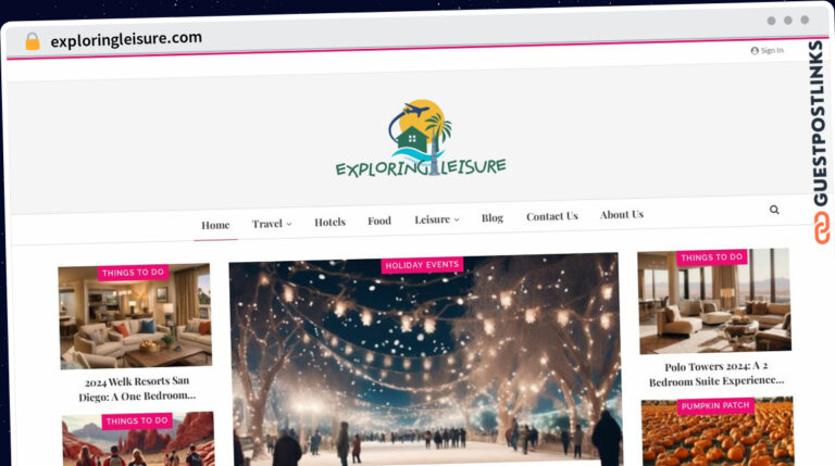 Publish Guest Post on exploringleisure.com