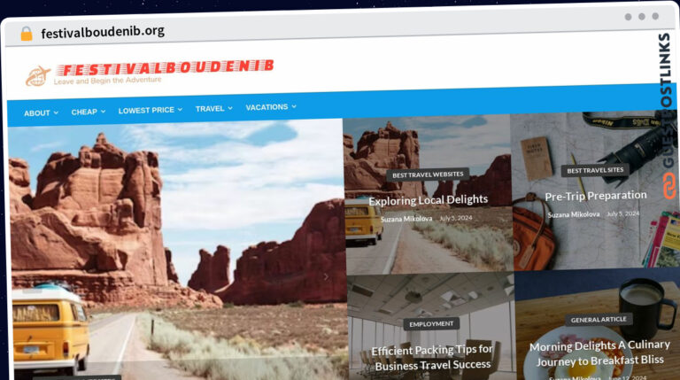 Publish Guest Post on festivalboudenib.org
