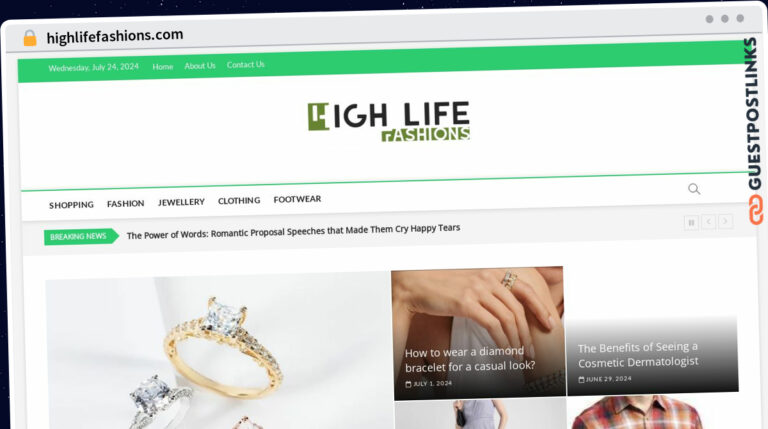 Publish Guest Post on highlifefashions.com