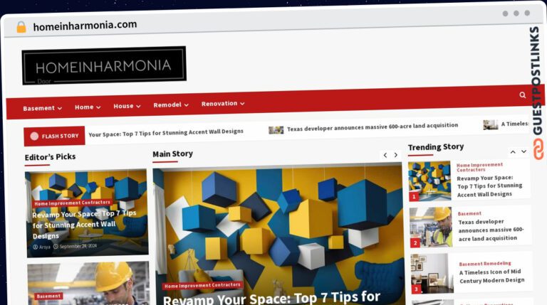 Publish Guest Post on homeinharmonia.com