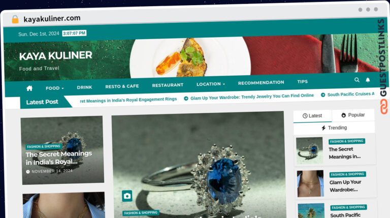 Publish Guest Post on kayakuliner.com