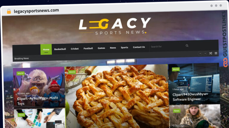 Publish Guest Post on legacysportsnews.com