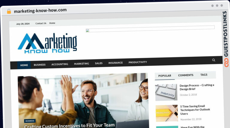 Publish Guest Post on marketing-know-how.com