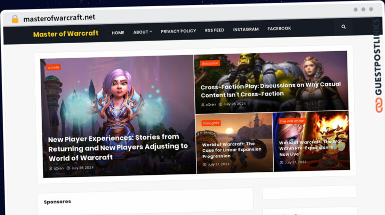 Publish Guest Post on masterofwarcraft.net