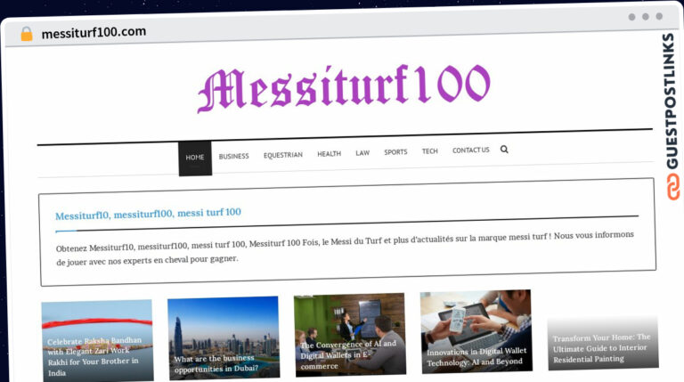 Publish Guest Post on messiturf100.com