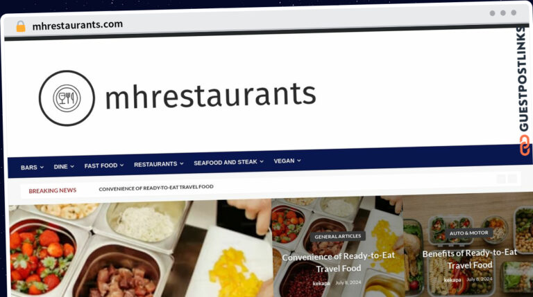 Publish Guest Post on mhrestaurants.com