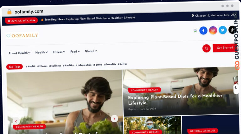 Publish Guest Post on oofamily.com
