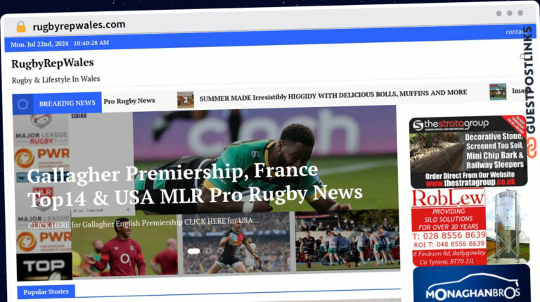 Publish Guest Post on rugbyrepwales.com