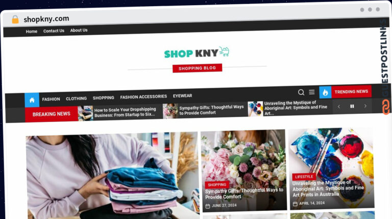 Publish Guest Post on shopkny.com