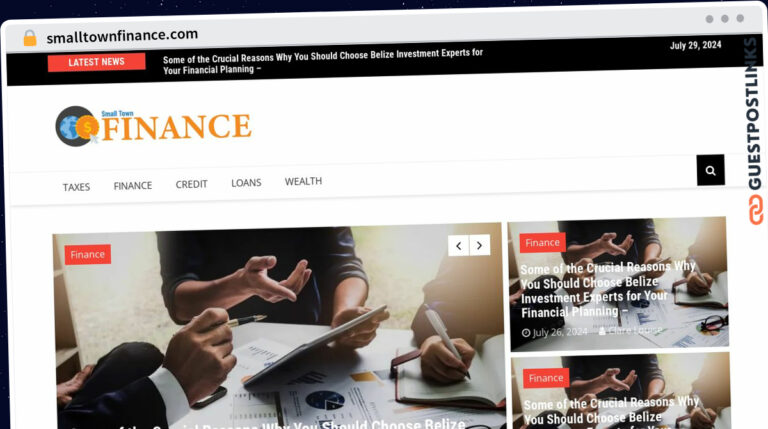 Publish Guest Post on smalltownfinance.com