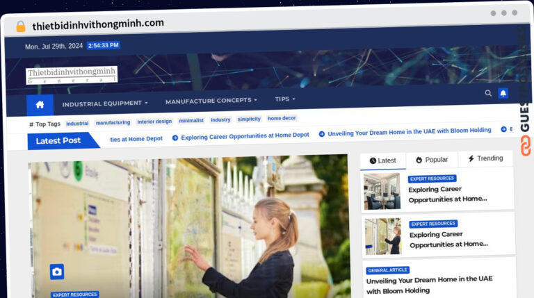 Publish Guest Post on thietbidinhvithongminh.com