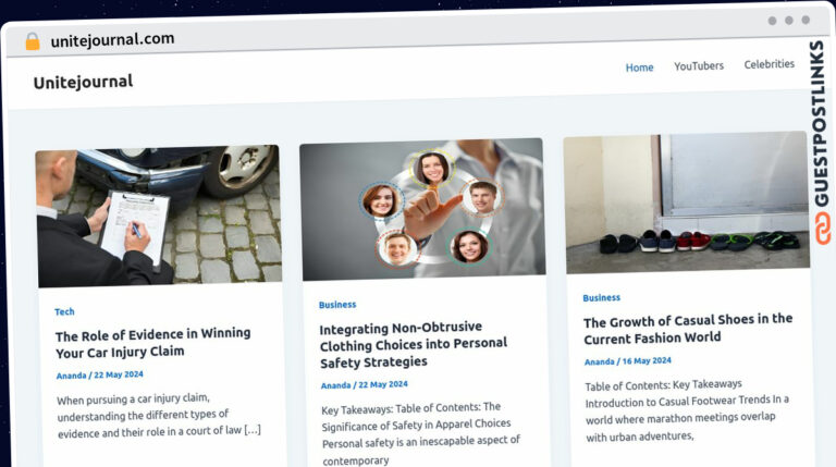 Publish Guest Post on unitejournal.com
