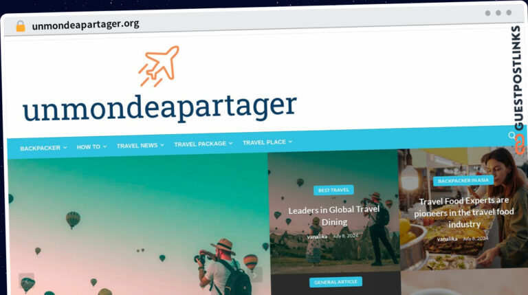 Publish Guest Post on unmondeapartager.org