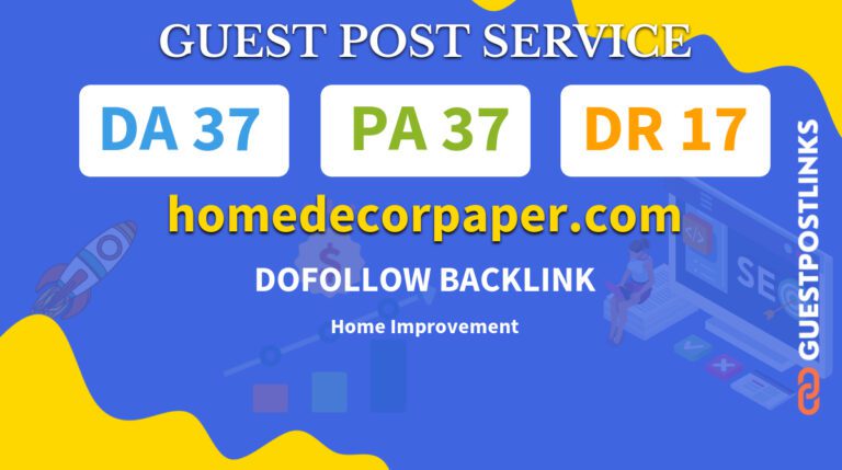 Buy Guest Post on homedecorpaper.com