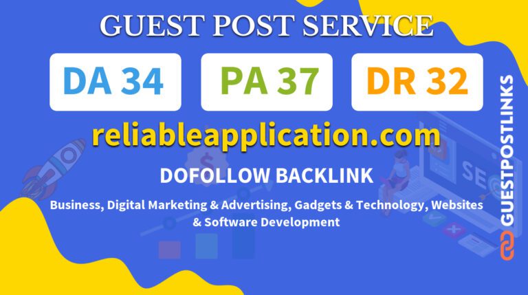 Buy Guest Post on reliableapplication.com