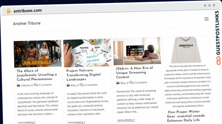 Publish Guest Post on antribune.com