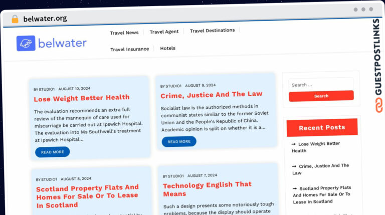 Publish Guest Post on belwater.org