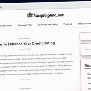 Publish Guest Post on bluespringsedc.com