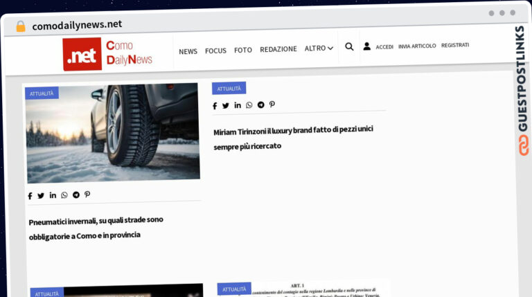 Publish Guest Post on comodailynews.net