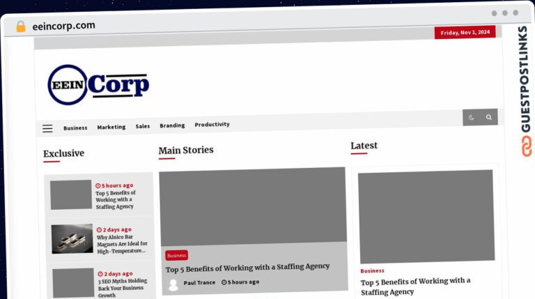 Publish Guest Post on eeincorp.com