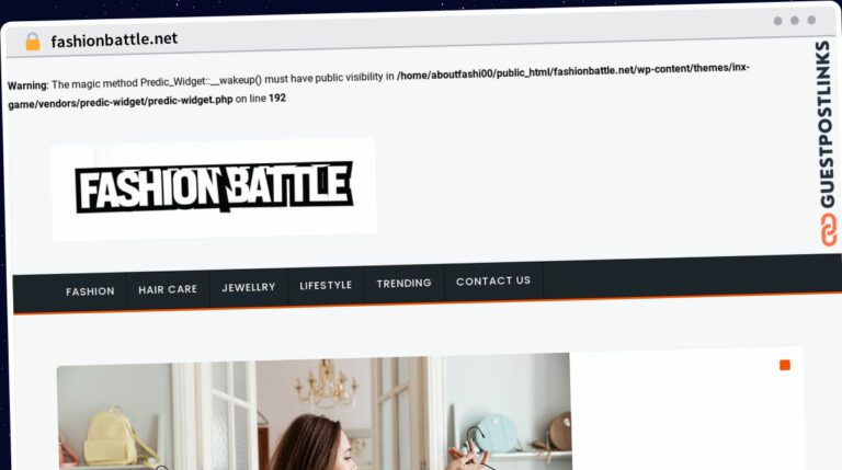 Publish Guest Post on fashionbattle.net