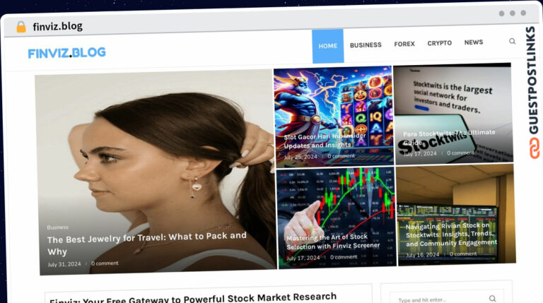 Publish Guest Post on finviz.blog