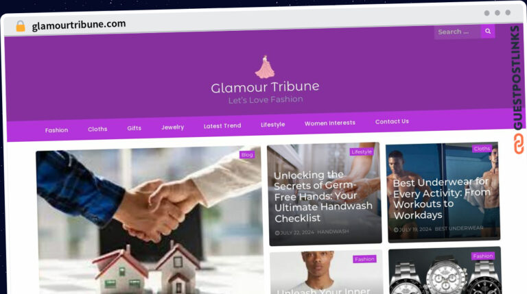 Publish Guest Post on glamourtribune.com