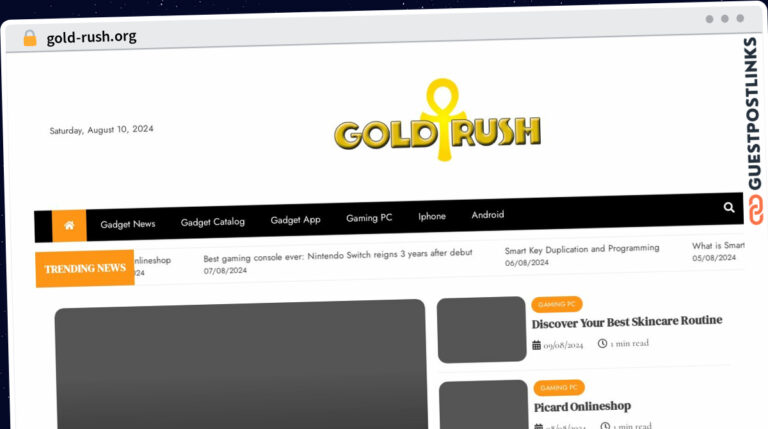 Publish Guest Post on gold-rush.org