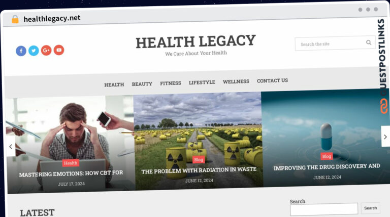 Publish Guest Post on healthlegacy.net