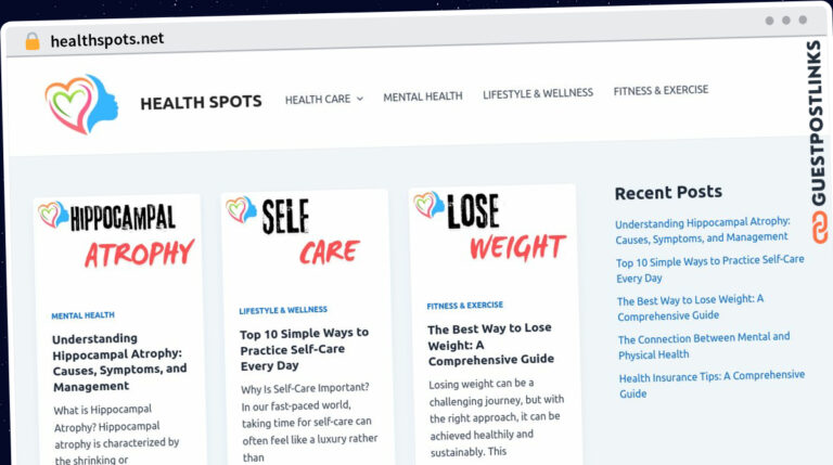 Publish Guest Post on healthspots.net