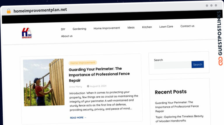 Publish Guest Post on homeimprovementplan.net