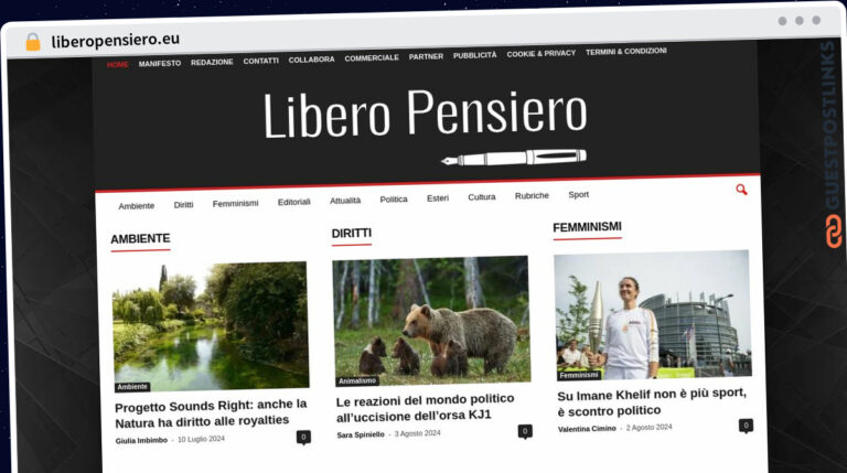 Publish Guest Post on liberopensiero.eu