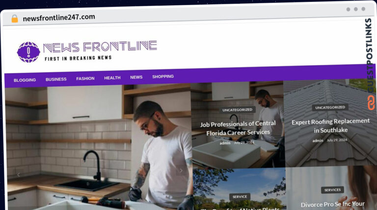 Publish Guest Post on newsfrontline247.com