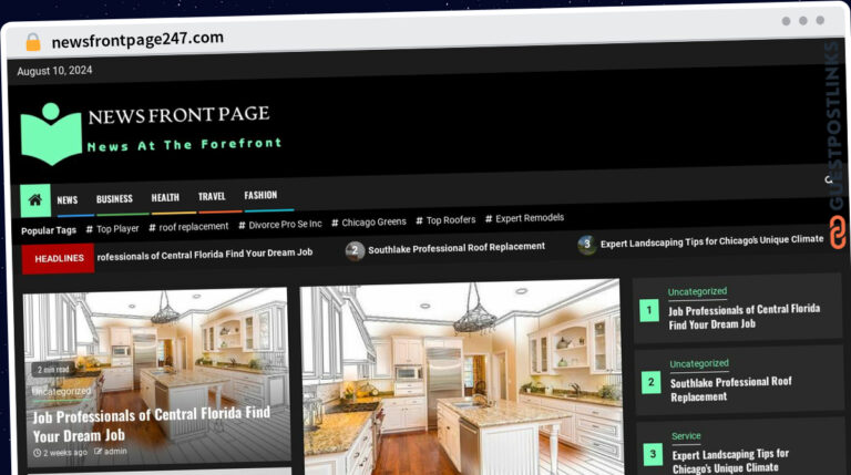 Publish Guest Post on newsfrontpage247.com