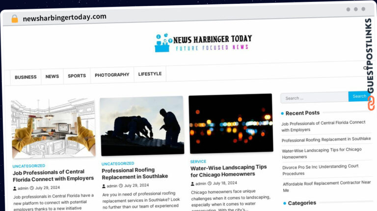 Publish Guest Post on newsharbingertoday.com