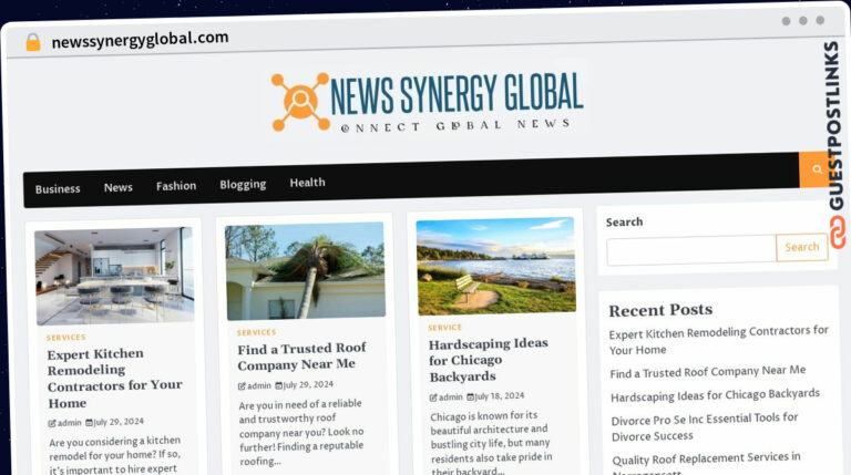 Publish Guest Post on newssynergyglobal.com