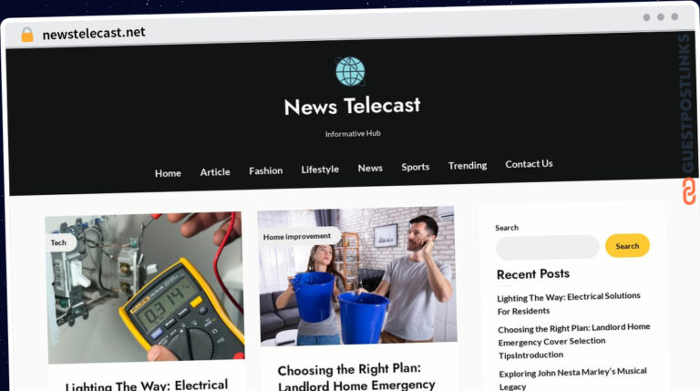 Publish Guest Post on newstelecast.net
