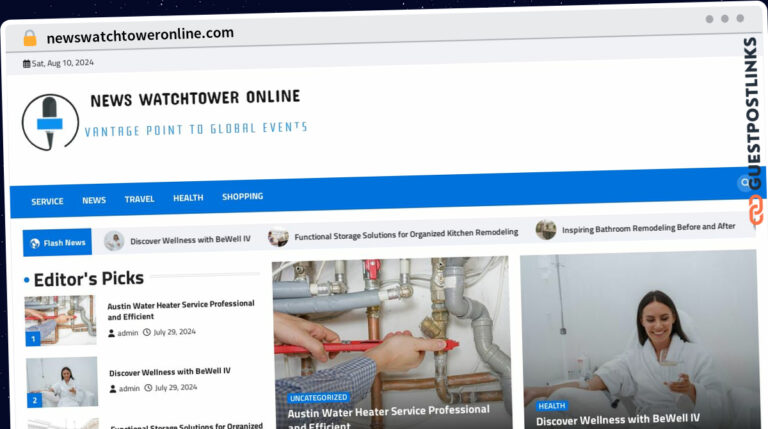 Publish Guest Post on newswatchtoweronline.com