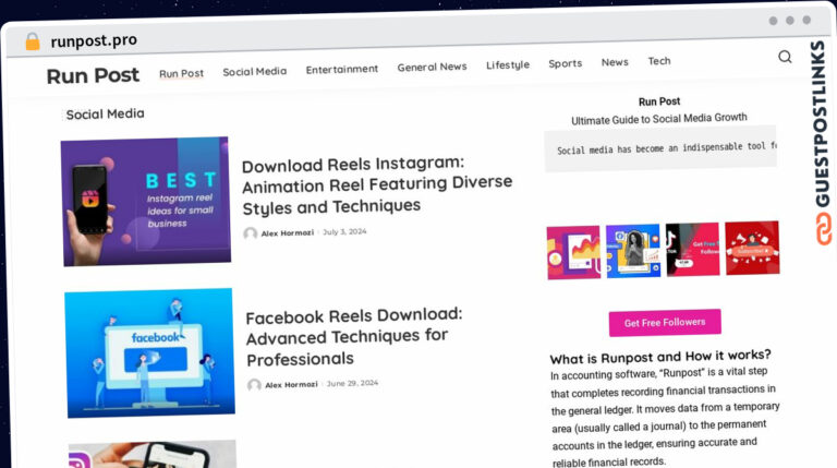 Publish Guest Post on runpost.pro