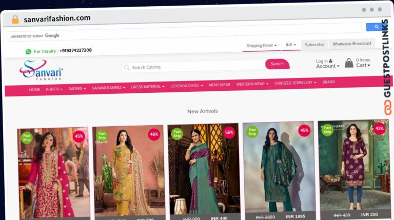 Publish Guest Post on sanvarifashion.com
