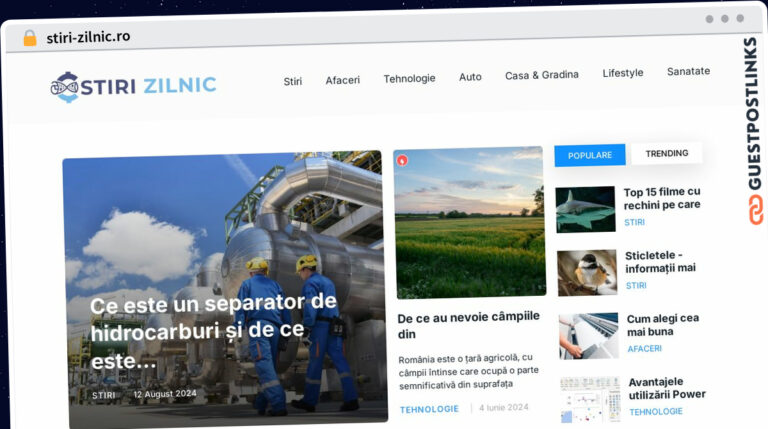 Publish Guest Post on stiri-zilnic.ro