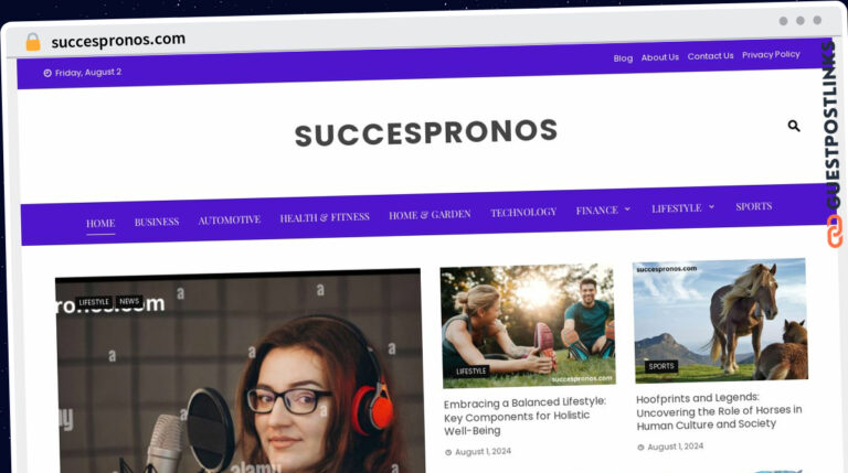 Publish Guest Post on succespronos.com