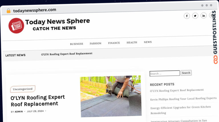 Publish Guest Post on todaynewssphere.com