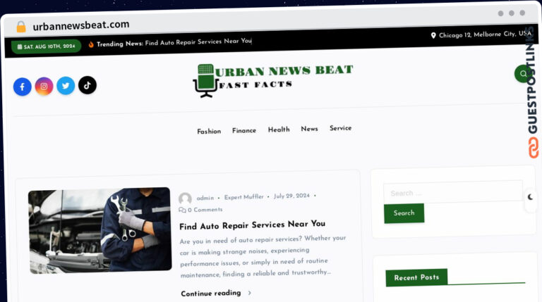 Publish Guest Post on urbannewsbeat.com