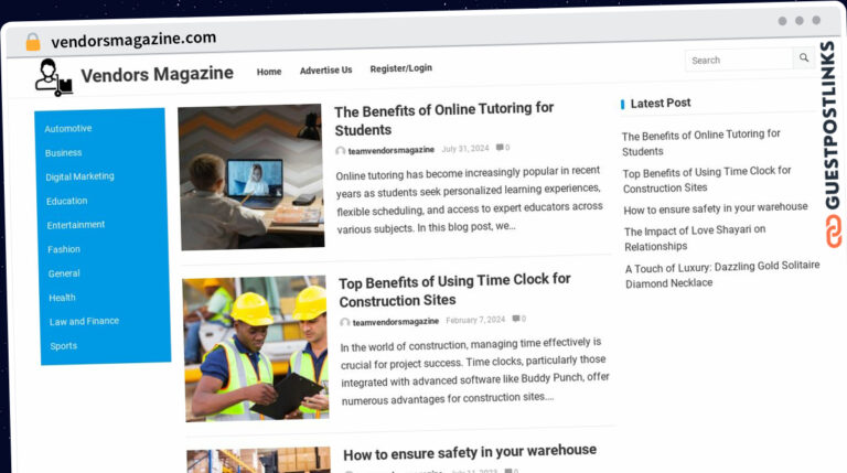 Publish Guest Post on vendorsmagazine.com
