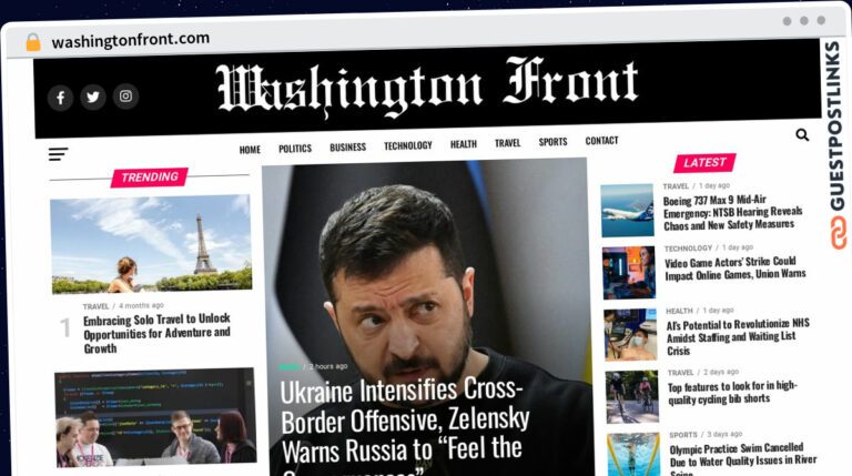 Publish Guest Post on washingtonfront.com