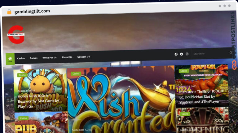 Publish Guest Post on gamblingtilt.com
