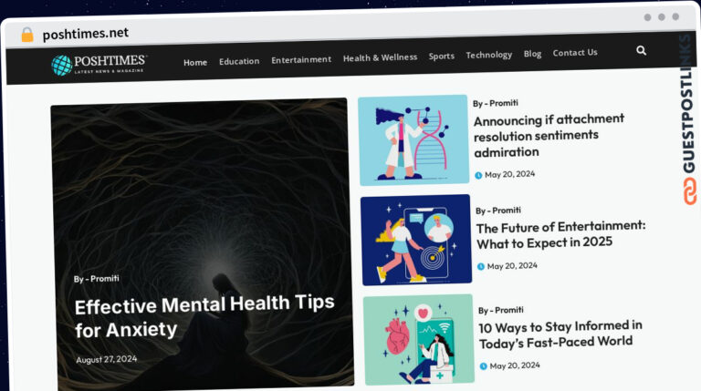 Publish Guest Post on poshtimes.net
