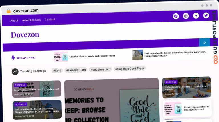 Publish Guest Post on dovezon.com